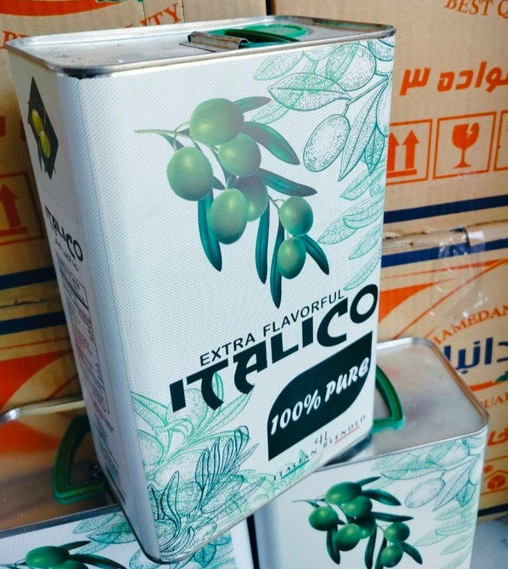 روغن زیتون ایتالیکو ، ۴ لیتر ، بهترین کیفیت موجود ، به صورت پک ۴ تایی